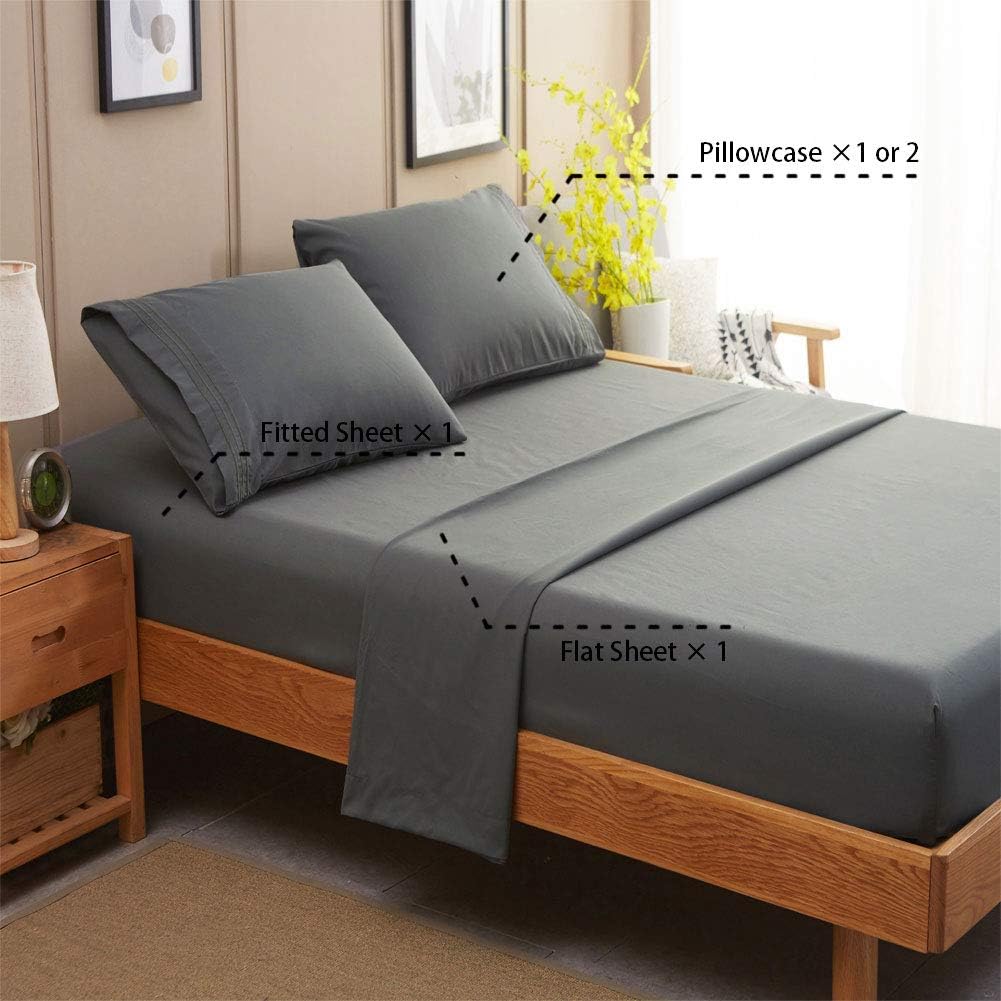 SONORO KATE Bed Sheet Set Super Soft Microfiber 1800 Thread Count Luxury Egyptian Sheets 16-Inch Deep Pocket Wrinkle ... - Image 2