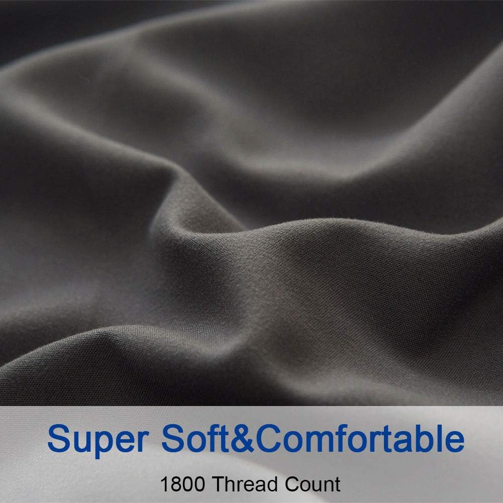 SONORO KATE Bed Sheet Set Super Soft Microfiber 1800 Thread Count Luxury Egyptian Sheets 16-Inch Deep Pocket Wrinkle ... - Image 5
