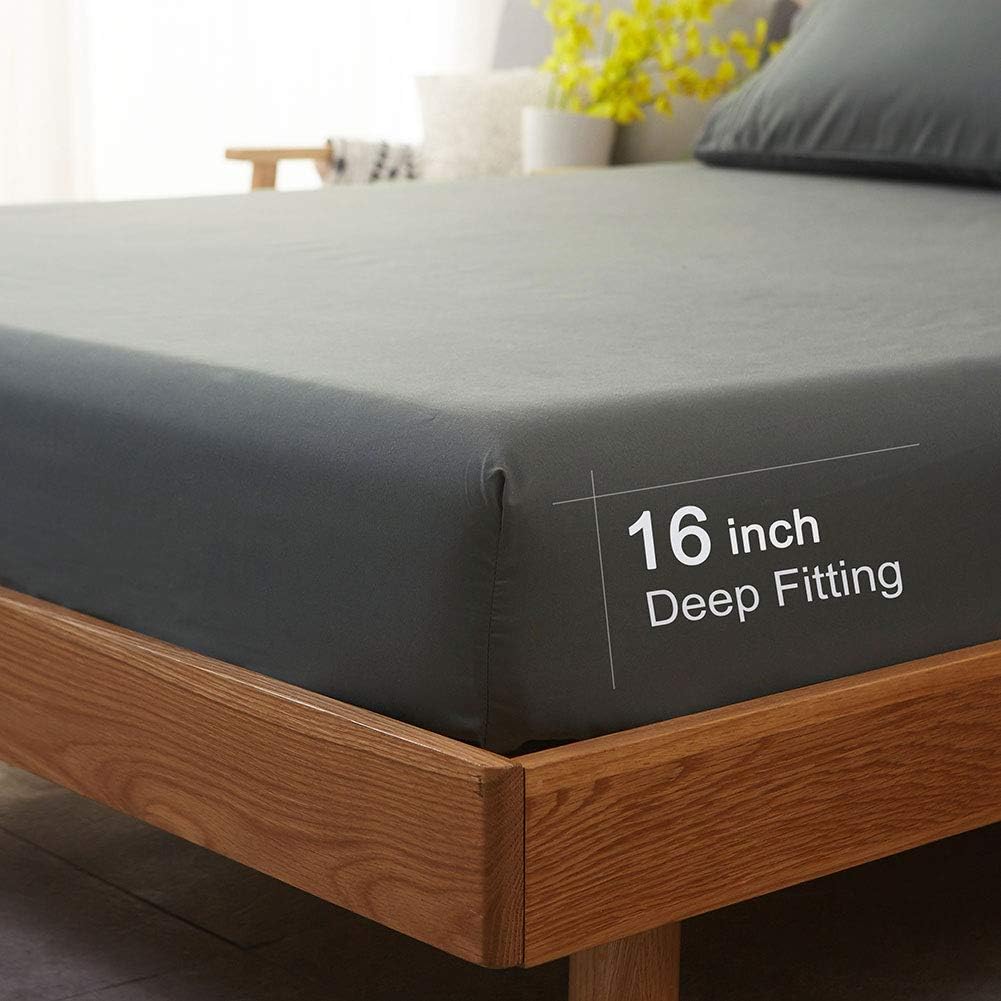 SONORO KATE Bed Sheet Set Super Soft Microfiber 1800 Thread Count Luxury Egyptian Sheets 16-Inch Deep Pocket Wrinkle ... - Image 6