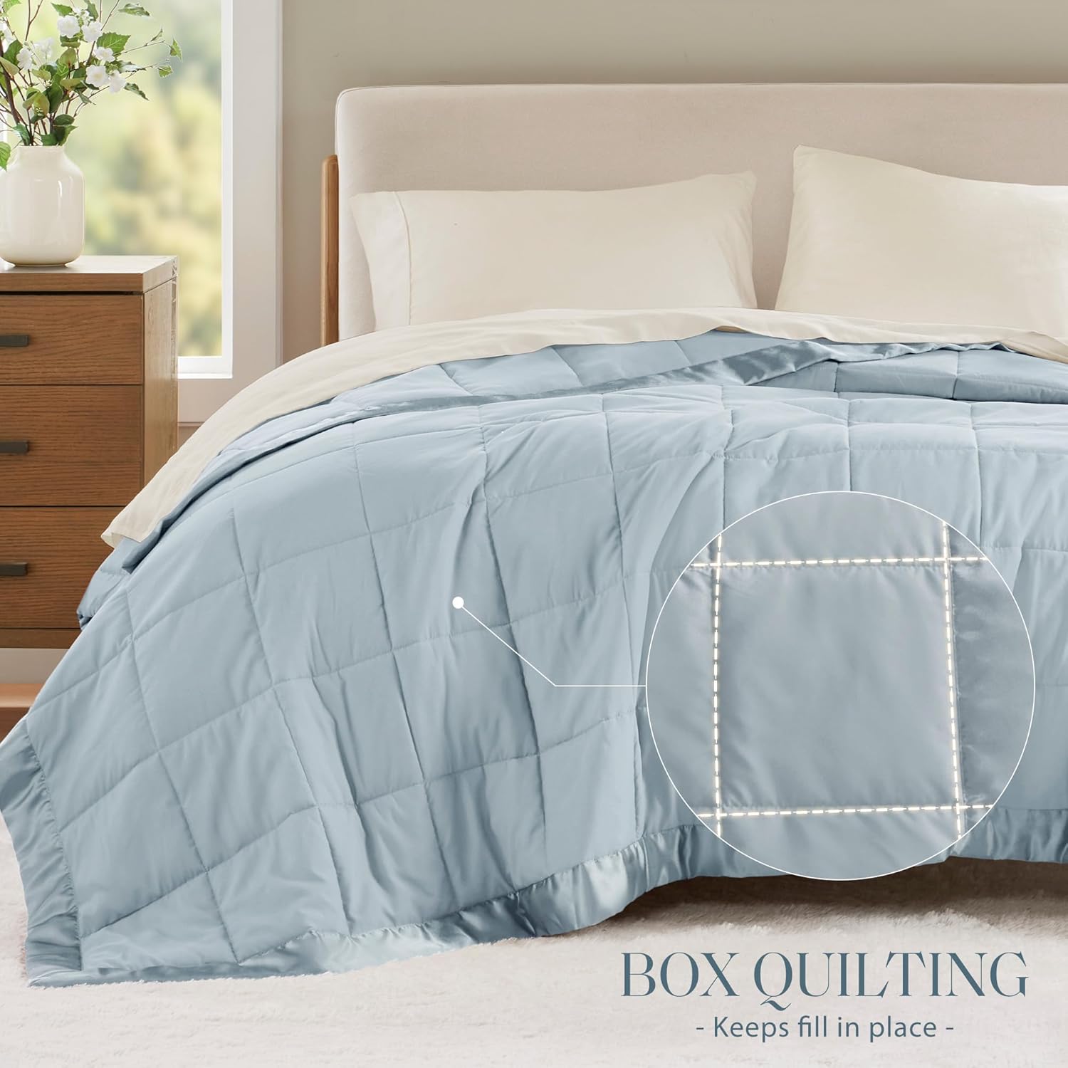 Madison Park Windom Down Alternative Blanket, Premium 3M Scotchgard Moisture Wicking Treatment, Lightweight and Soft ... - Image 3
