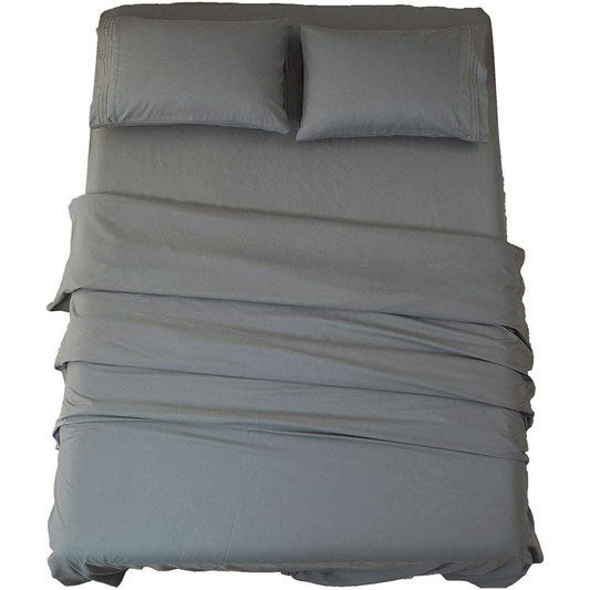 SONORO KATE Bed Sheet Set Super Soft Microfiber 1800 Thread Count Luxury Egyptian Sheets 16-Inch Deep Pocket Wrinkle ...