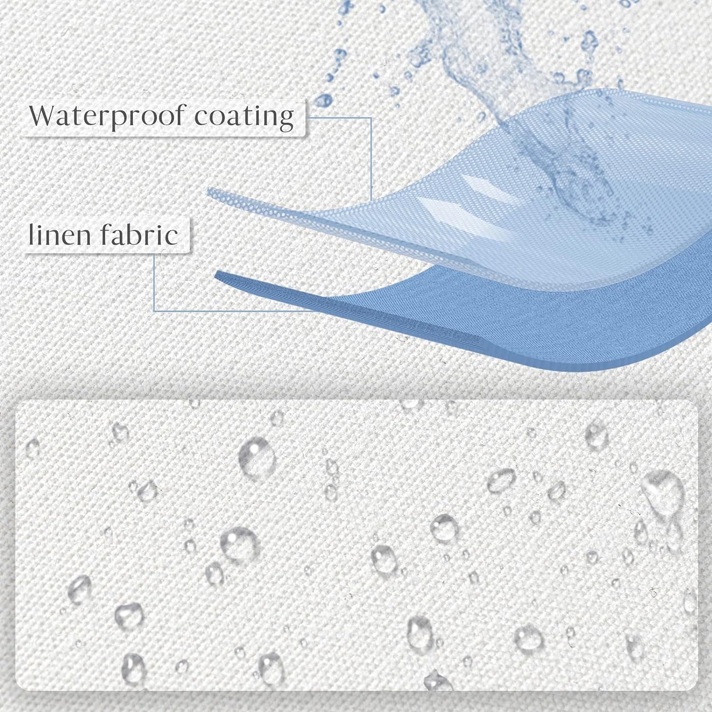 Outdoor Pillow Inserts 18x18 Pack of 2 - Water Resistant Square Throw Pillow Forms for Patio Furniture (White)