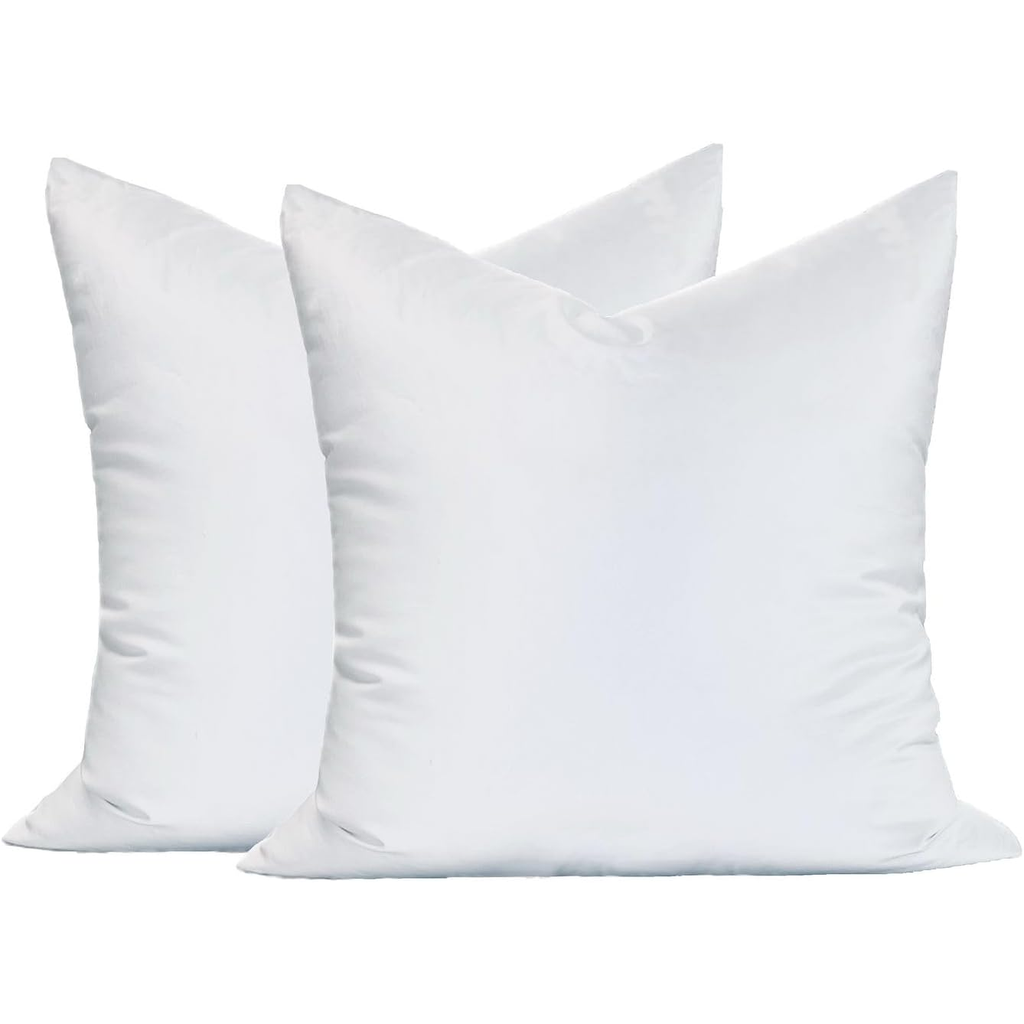 MoonRest® Synthetic Down Alternative 18x18 Square Pillow Insert Form, for Decorative Throw Pillow, Sofa, Cushions, Bo...