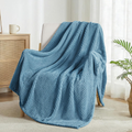Exclusivo Mezcla Fleece Throw Blanket Extra Large, Super Soft and Warm Blankets for Couch, Sofa and Bed Waffle Textur...