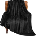 BEDELITE Fleece Blanket Black Throw Blankets for Couch & Bed, Luxury Plush Cozy Fuzzy Blanket 50x60 inches, Super Sof...