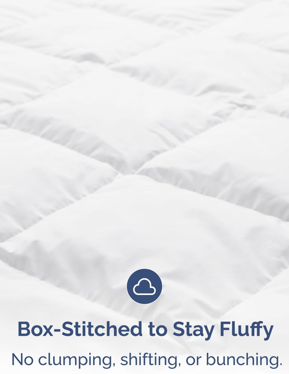 All Season King Size Down Alternative Quilted Comforter - Soft Duvet Insert with Corner Tabs - Machine Washable (King, White)
